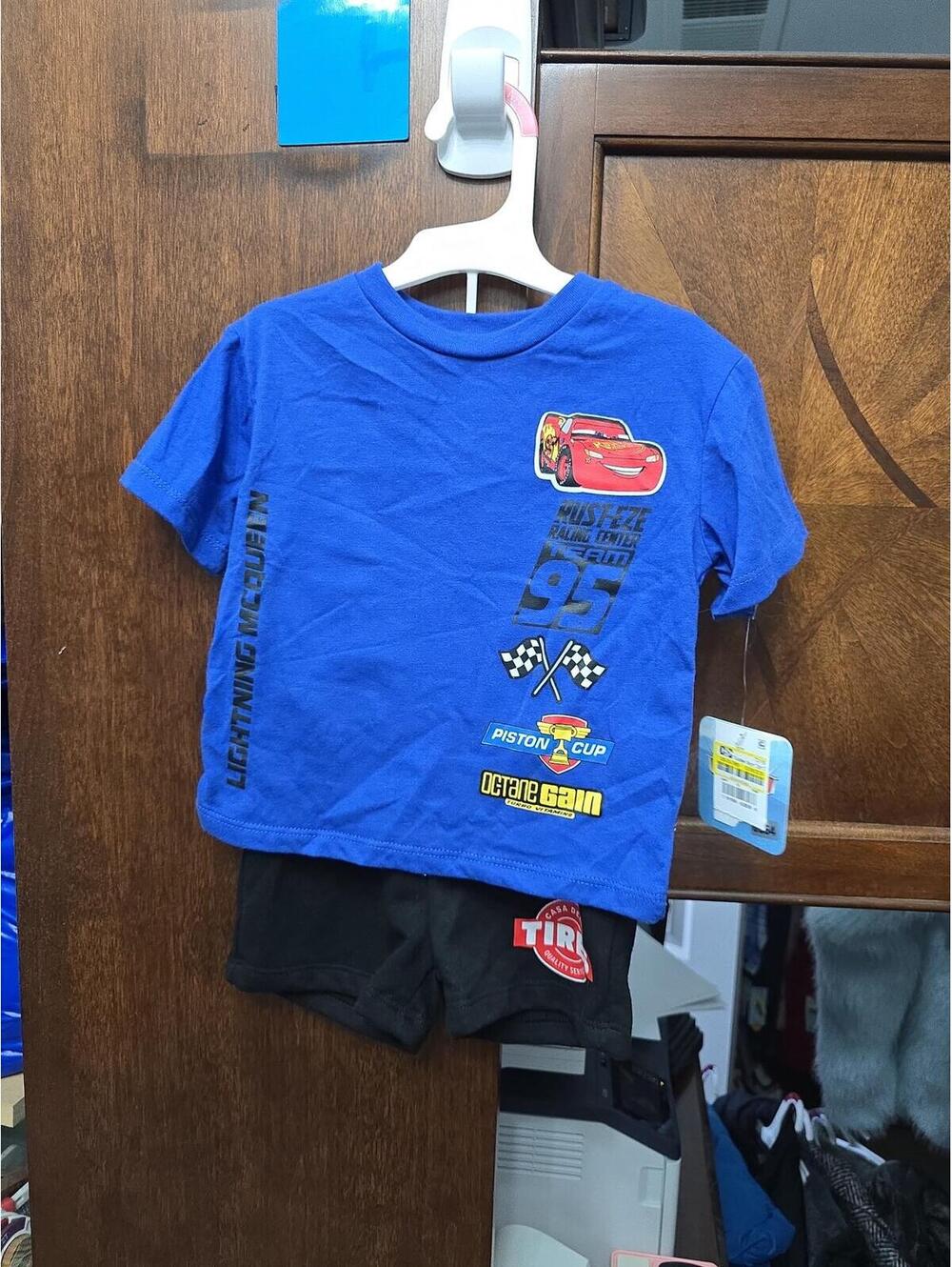 12m brian newt, new york lightning mcqueen shorts, outfit set item 964